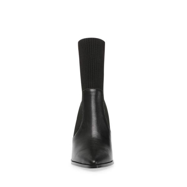 Botki Damskie Steve Madden Tackle Skórzane Czarne | SM-789EO