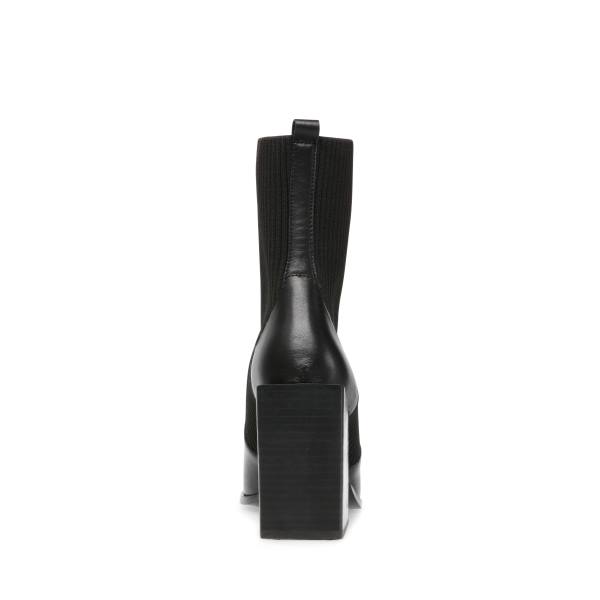 Botki Damskie Steve Madden Tackle Skórzane Czarne | SM-789EO