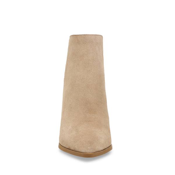 Botki Damskie Steve Madden Taylen Tan Zamszowe Brązowe | SM-063CV