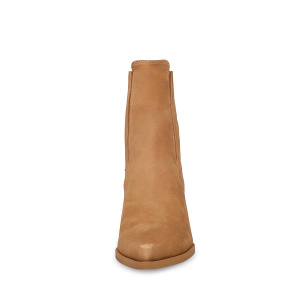 Botki Damskie Steve Madden Terezza Tan Nubuck Brązowe | SM-615UV