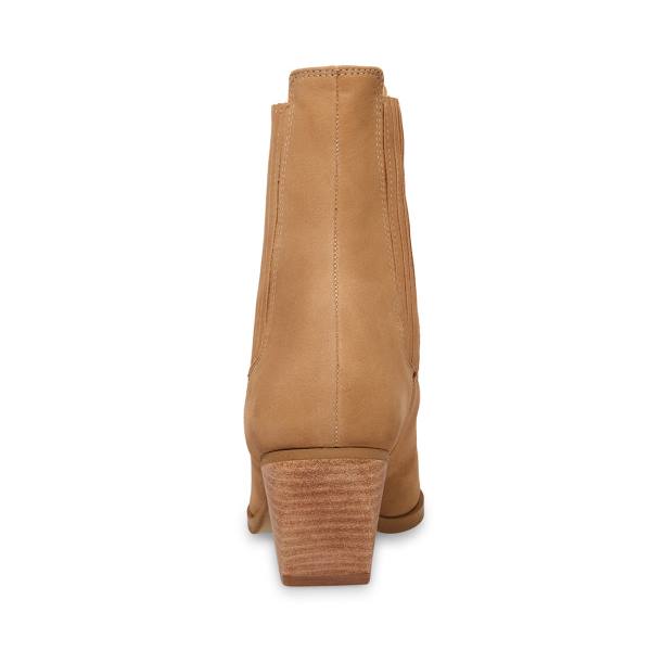 Botki Damskie Steve Madden Terezza Tan Nubuck Brązowe | SM-615UV