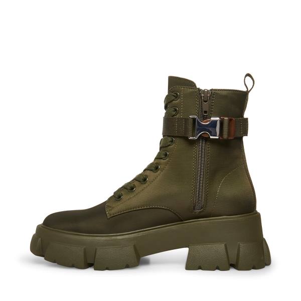 Botki Damskie Steve Madden Thora-p Oliwkowe | SM-638GZ