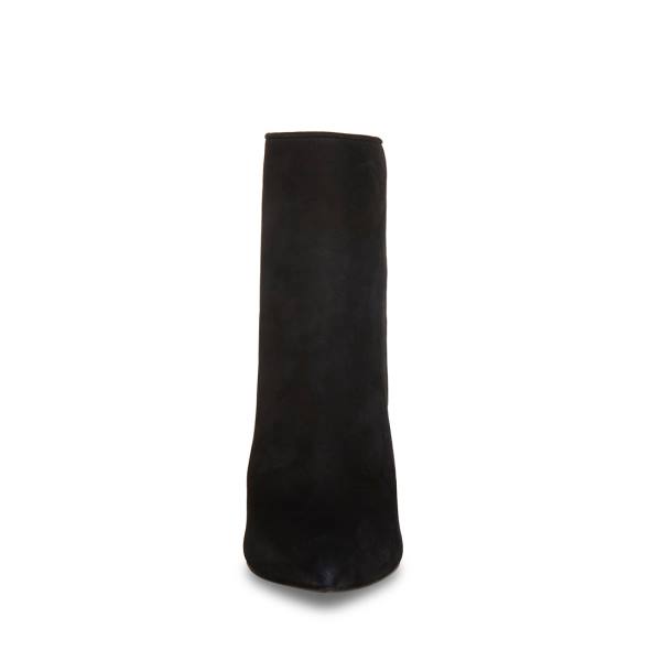 Botki Damskie Steve Madden Vangle Nubuck Czarne | SM-784LA