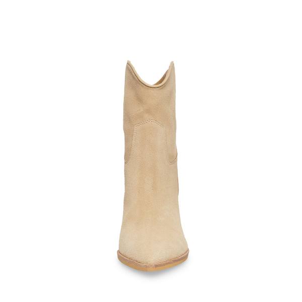 Botki Damskie Steve Madden Wolfer Tan Zamszowe Brązowe | SM-705HW