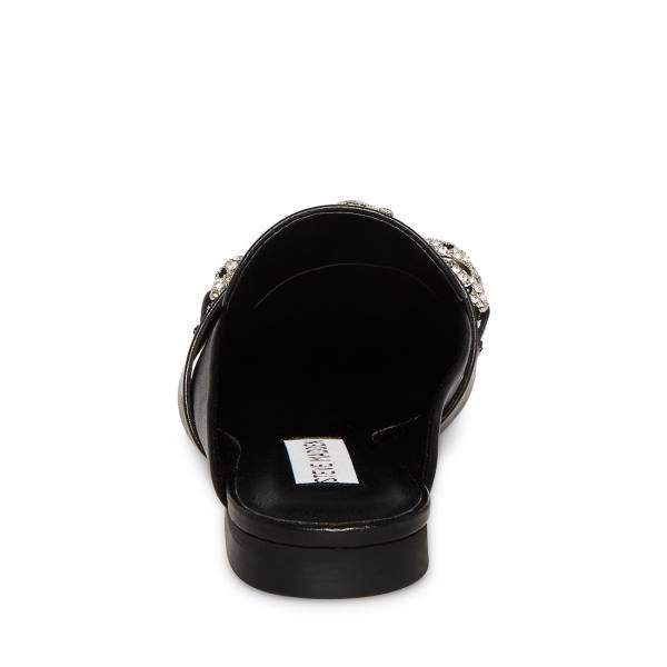 Buty Płaskie Damskie Steve Madden Aces Skórzane Czarne | SM-256VW