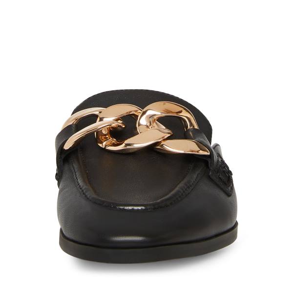 Buty Płaskie Damskie Steve Madden Cally Skórzane Czarne | SM-640TQ