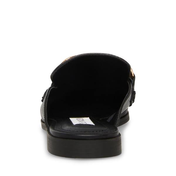 Buty Płaskie Damskie Steve Madden Cally Skórzane Czarne | SM-640TQ