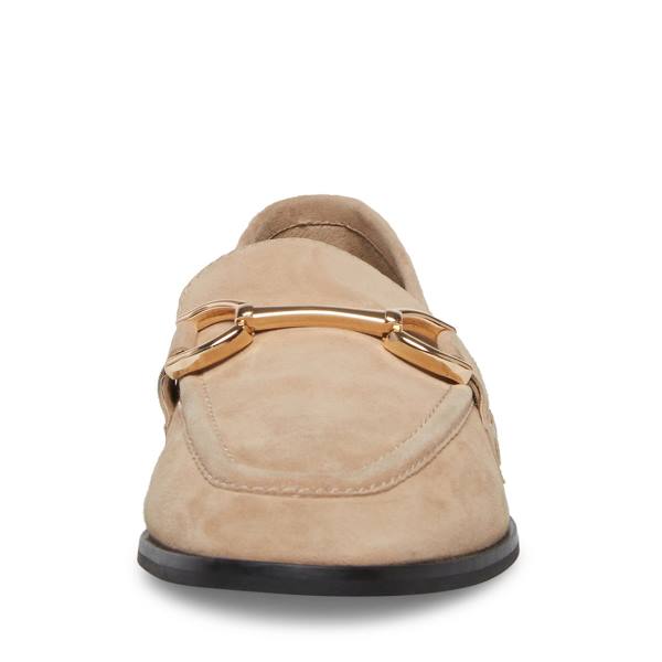 Buty Płaskie Damskie Steve Madden Carrine Tan Zamszowe Brązowe | SM-126SV