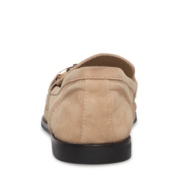 Buty Płaskie Damskie Steve Madden Carrine Tan Zamszowe Brązowe | SM-126SV