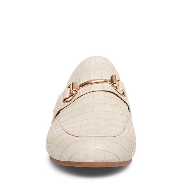 Buty Płaskie Damskie Steve Madden Kandi Taupe Crocodile Szare Brązowe | SM-109FL