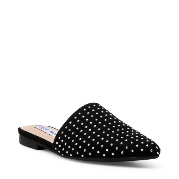 Buty Płaskie Damskie Steve Madden Tempting Czarne Kolorowe | SM-469ES