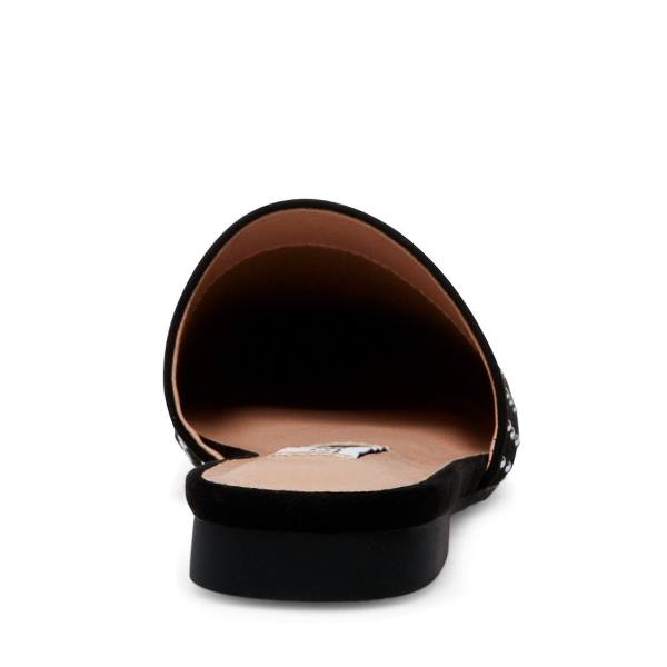 Buty Płaskie Damskie Steve Madden Tempting Czarne Kolorowe | SM-469ES