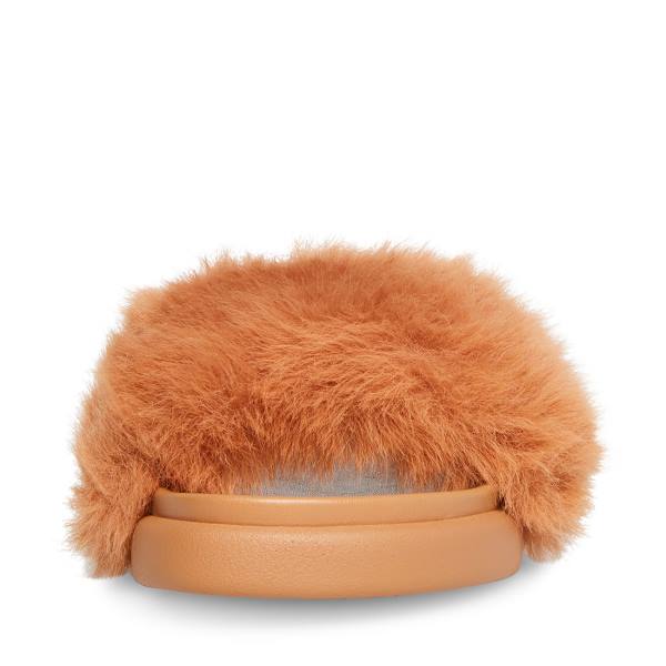 Kapcie Damskie Steve Madden Delphina Tan Brązowe | SM-578TQ