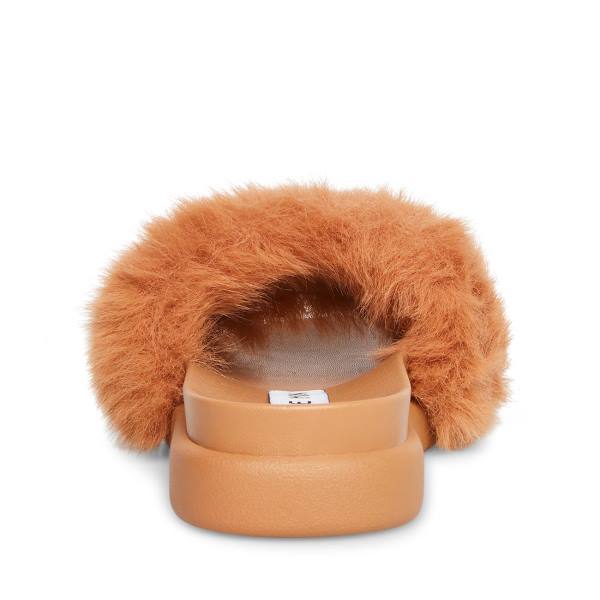 Kapcie Damskie Steve Madden Delphina Tan Brązowe | SM-578TQ