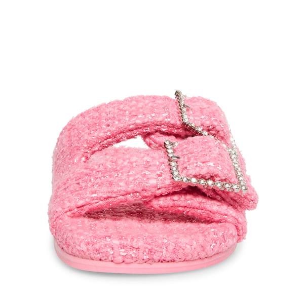 Kapcie Damskie Steve Madden Sandstorm Różowe Kolorowe | SM-123BJ