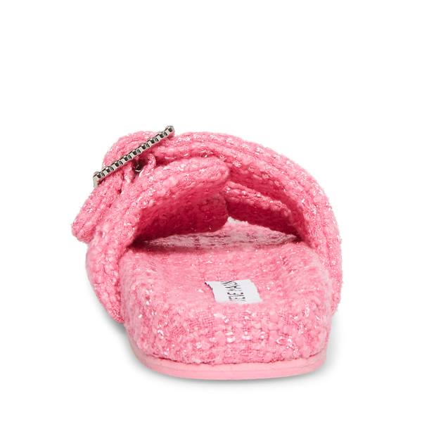 Kapcie Damskie Steve Madden Sandstorm Różowe Kolorowe | SM-123BJ