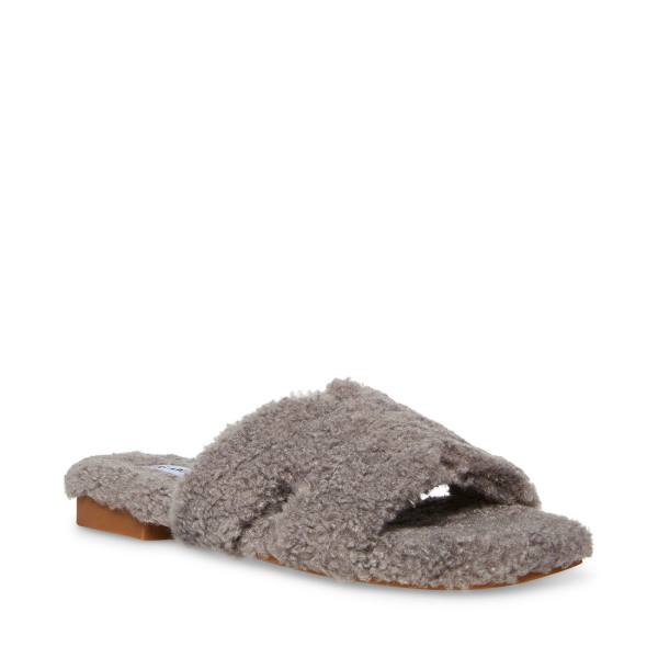 Kapcie Damskie Steve Madden Seek Szare | SM-612XE