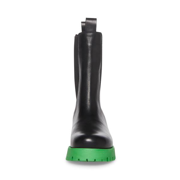 Kozaki Damskie Steve Madden Char Czarne Zielone | SM-451DB