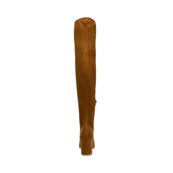 Kozaki Damskie Steve Madden Shaya Cognac Brązowe | SM-870ZL