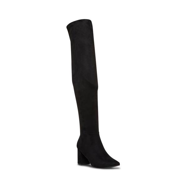 Kozaki Damskie Steve Madden Shaya Czarne | SM-713RE