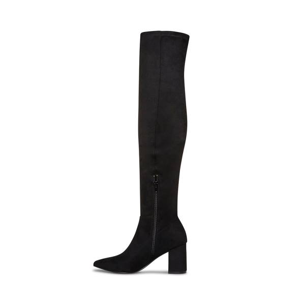 Kozaki Damskie Steve Madden Shaya Czarne | SM-713RE