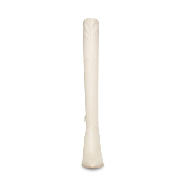 Kozaki Damskie Steve Madden Tanzee Bone Beżowe | SM-843IL