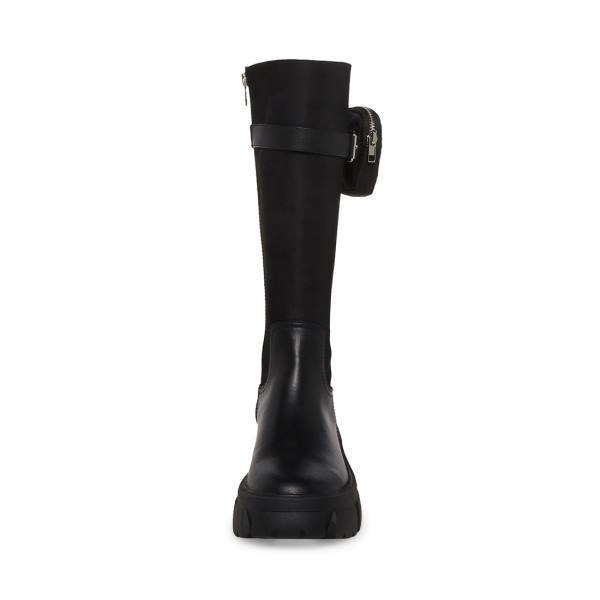 Kozaki Damskie Steve Madden Tatum Czarne | SM-513LT