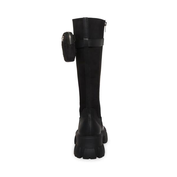Kozaki Damskie Steve Madden Tatum Czarne | SM-513LT