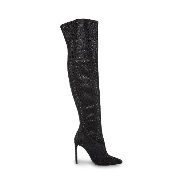 Kozaki Damskie Steve Madden Vivianne Czarne | SM-841OC