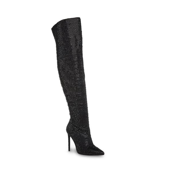 Kozaki Damskie Steve Madden Vivianne Czarne | SM-841OC