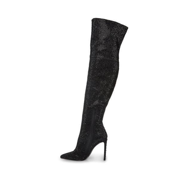 Kozaki Damskie Steve Madden Vivianne Czarne | SM-841OC