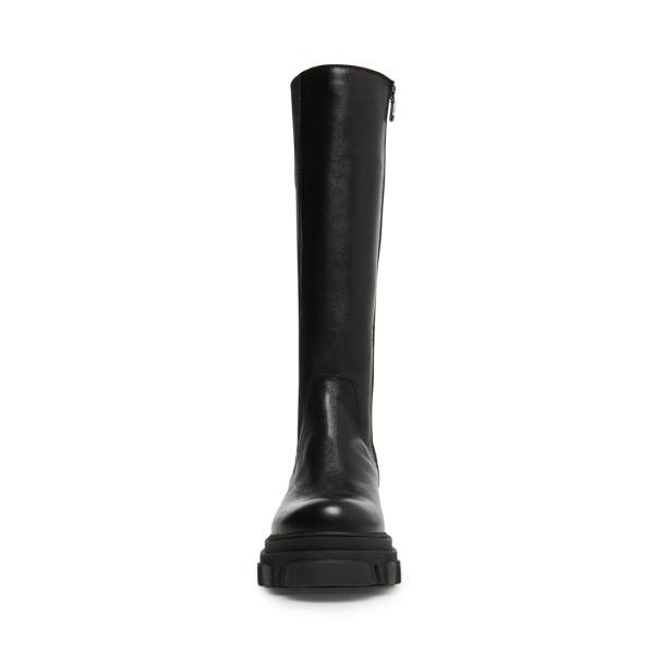 Kozaki Damskie Steve Madden Wayde Skórzane Czarne | SM-845JA
