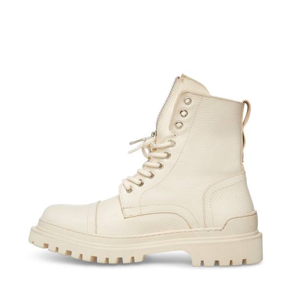 Kozaki Męskie Steve Madden Guard Bone Beżowe | SM-198KM