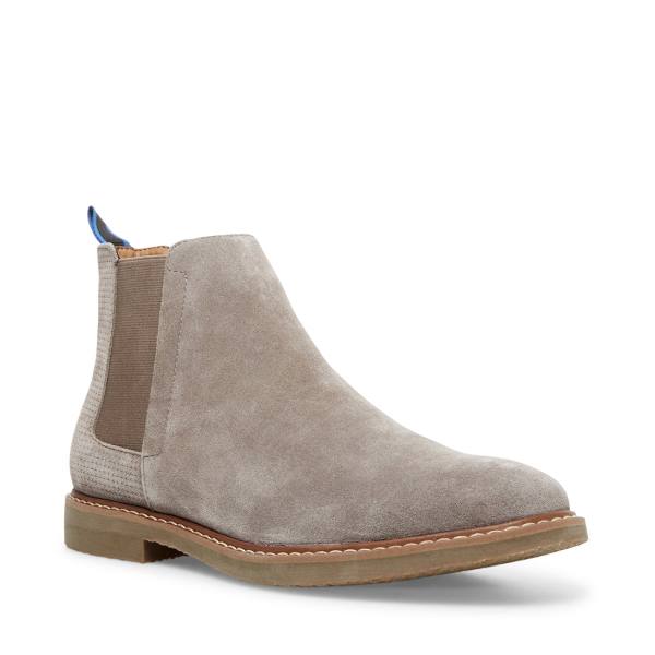 Kozaki Męskie Steve Madden Highlyte Taupe Szare Brązowe | SM-624PY