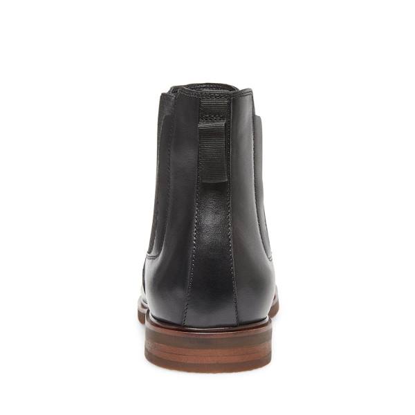 Kozaki Męskie Steve Madden Informor Skórzane Czarne | SM-572QR