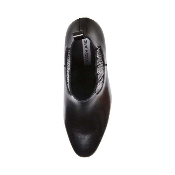 Kozaki Męskie Steve Madden Pierre Skórzane Czarne | SM-583KF