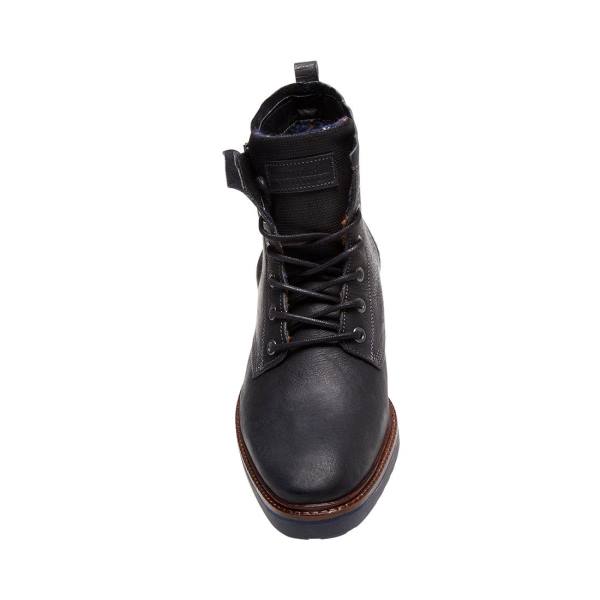 Kozaki Męskie Steve Madden Wellington Skórzane Czarne | SM-013KW