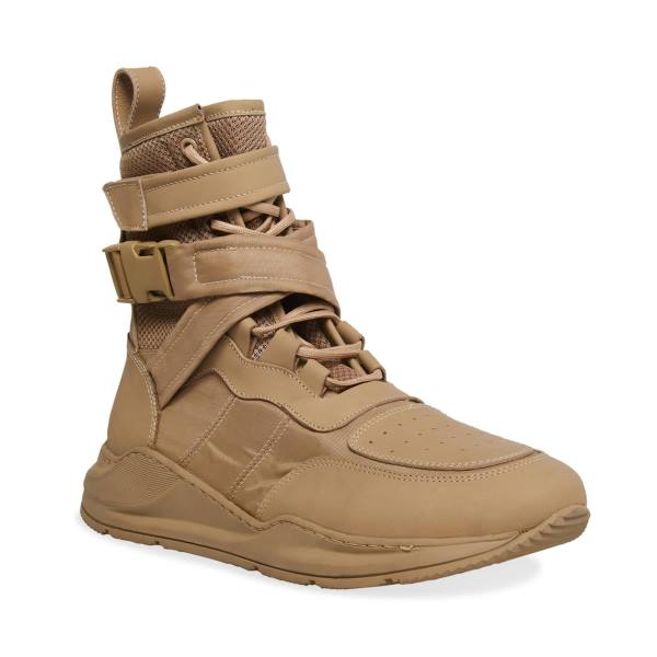 Kozaki Męskie Steve Madden Zerodays Taupe Szare Brązowe | SM-812ZY