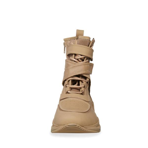 Kozaki Męskie Steve Madden Zerodays Taupe Szare Brązowe | SM-812ZY