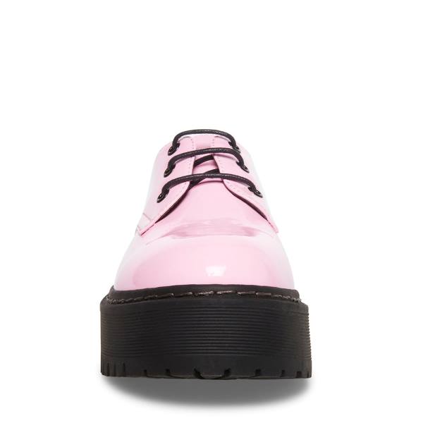 Loafersy Damskie Steve Madden Brenton Lakierowana Różowe | SM-918BF