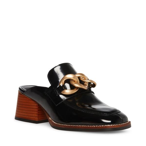 Loafersy Damskie Steve Madden Lorie Czarne | SM-597TE