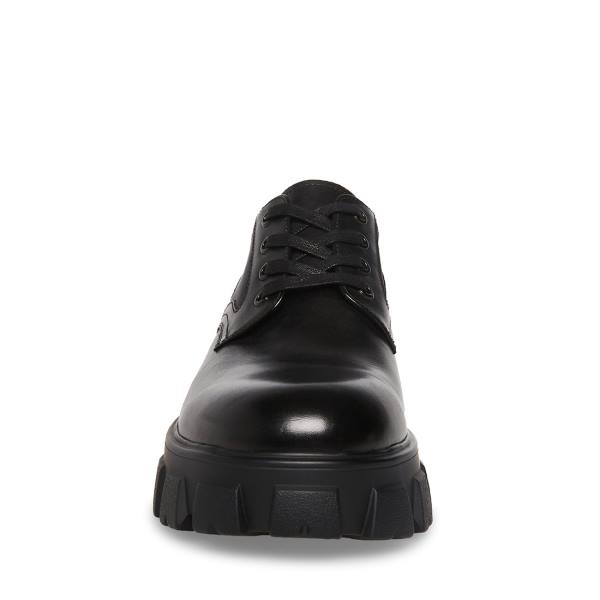 Mokasyny Męskie Steve Madden Cesare Skórzane Czarne | SM-471VD