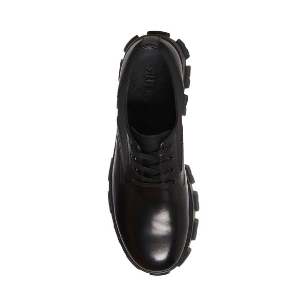 Mokasyny Męskie Steve Madden Cesare Skórzane Czarne | SM-471VD