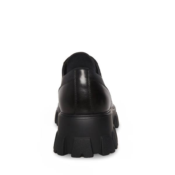 Mokasyny Męskie Steve Madden Cesare Skórzane Czarne | SM-471VD