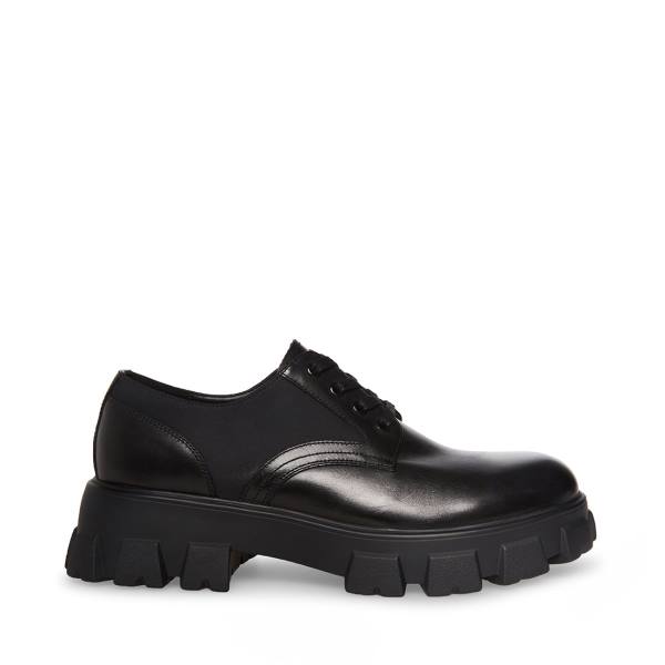Mokasyny Męskie Steve Madden Cesare Skórzane Czarne | SM-471VD