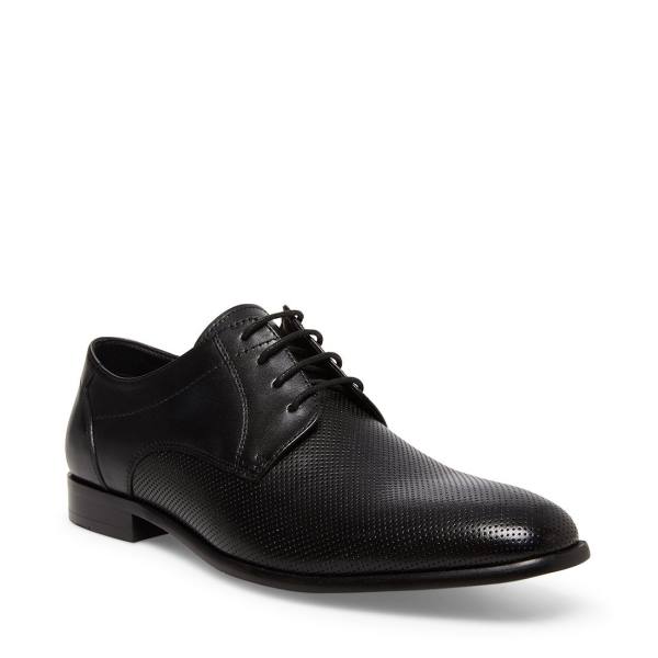 Mokasyny Męskie Steve Madden Perris Skórzane Czarne | SM-813GH