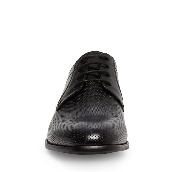 Mokasyny Męskie Steve Madden Perris Skórzane Czarne | SM-813GH