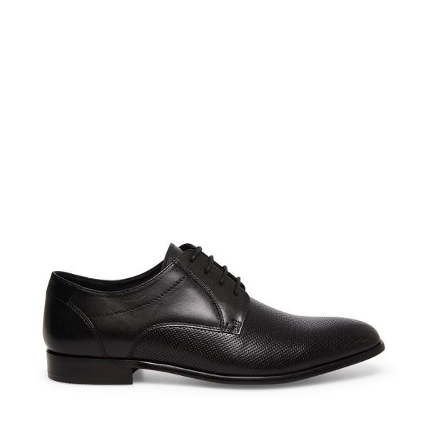Mokasyny Męskie Steve Madden Perris Skórzane Czarne | SM-813GH