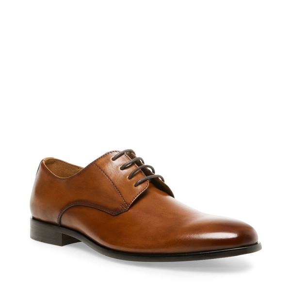 Mokasyny Męskie Steve Madden Prey Tan Skórzane Brązowe | SM-025OA