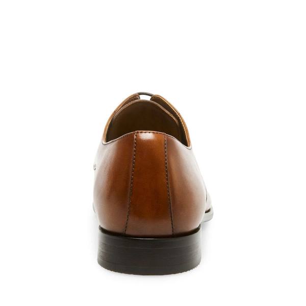 Mokasyny Męskie Steve Madden Prey Tan Skórzane Brązowe | SM-025OA